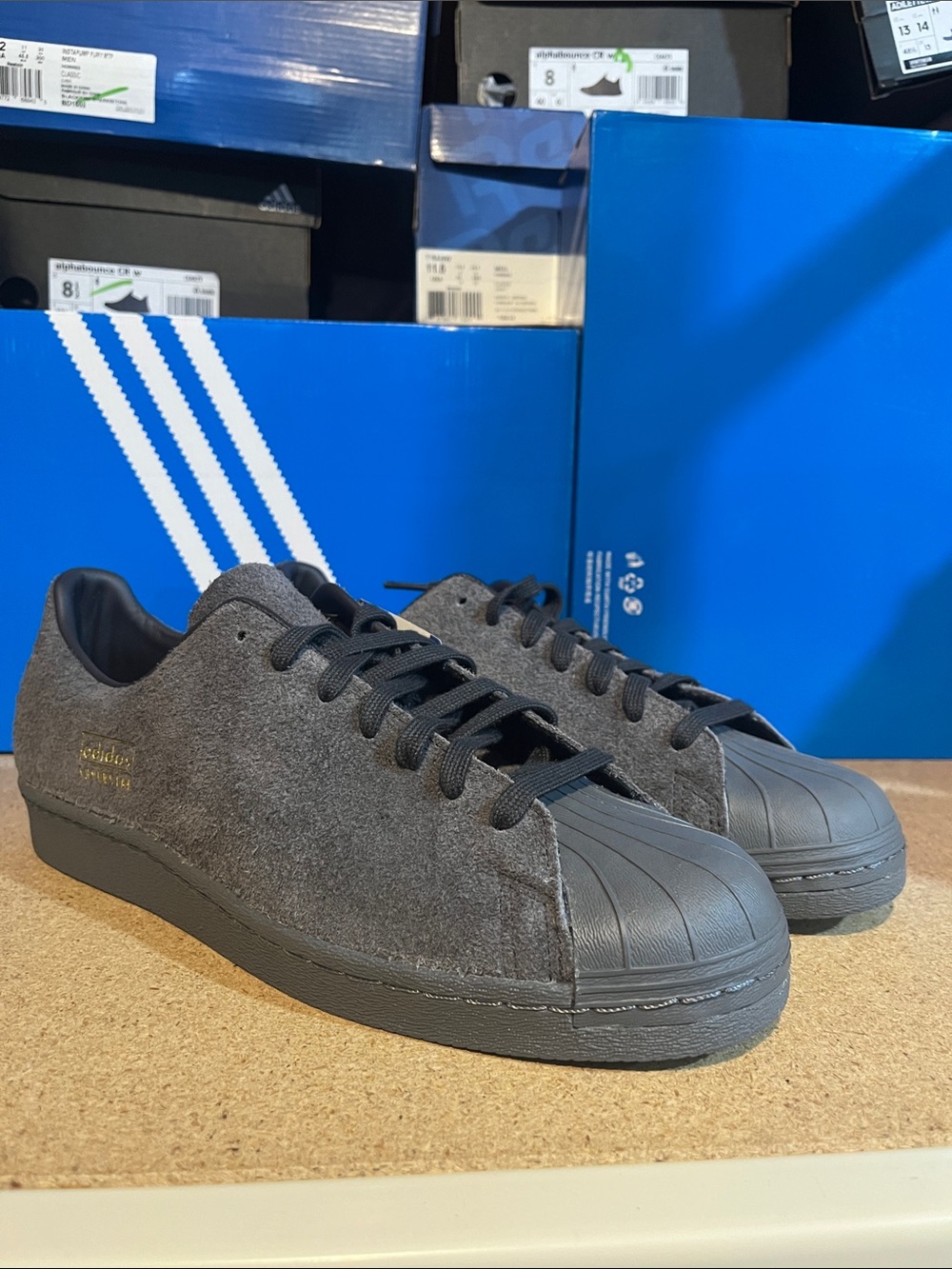Adidas Originals Superstar 80s Clean Shoes Sneakers new BZ0566 Mens Size 12